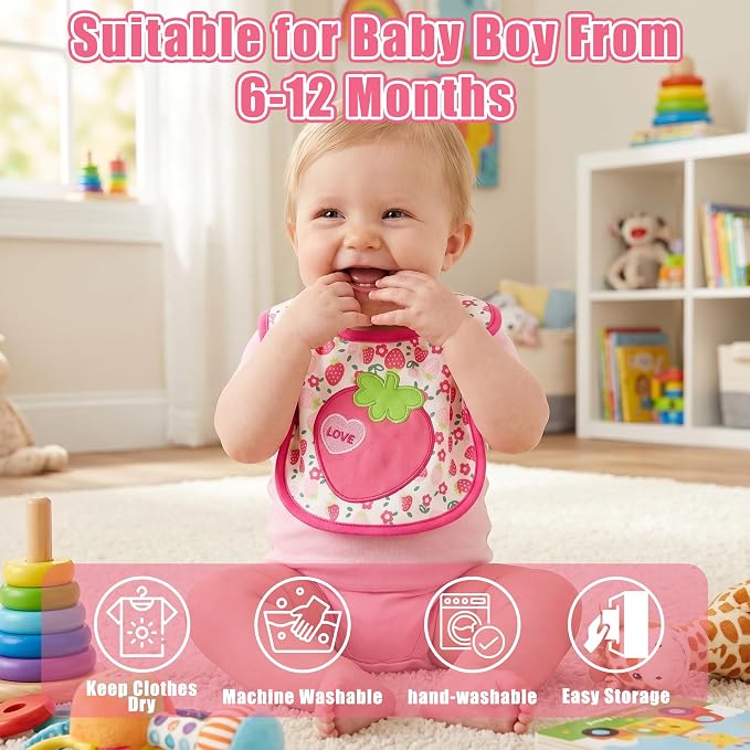 Cotton Waterproof Baby Bibs - Image 5