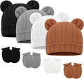 Newborn Baby Hats Bear Ears and Mittens Sets Preemie Toddler Infant Caps Baby by Unknown