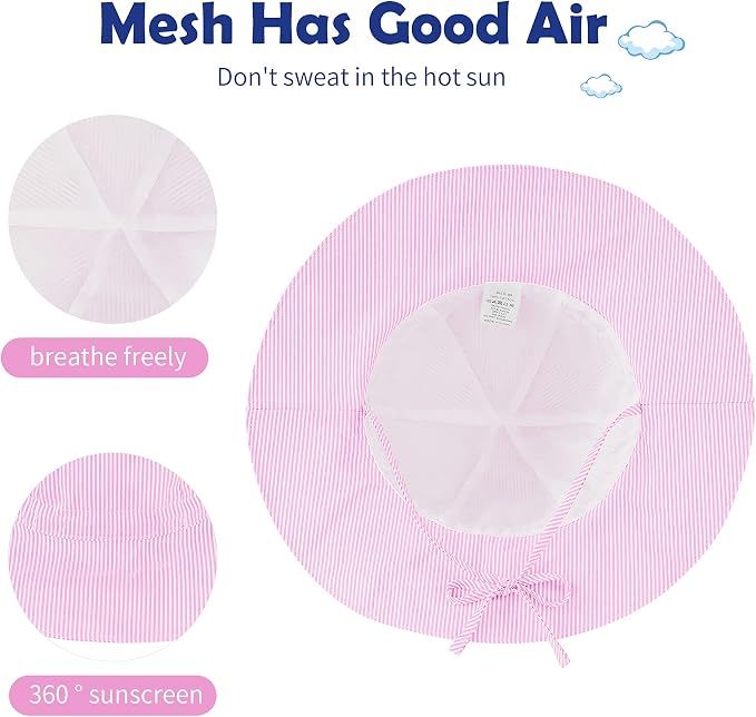 Zando UPF 50+ Baby Sun Hat for Baby Girl Boy 0-4T - Image 6
