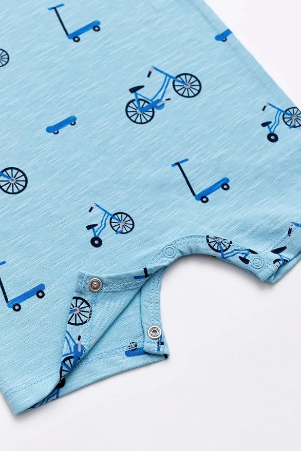 monica + andy Slub Shorty Romper, 100% Organic Baby Clothes - Image 2