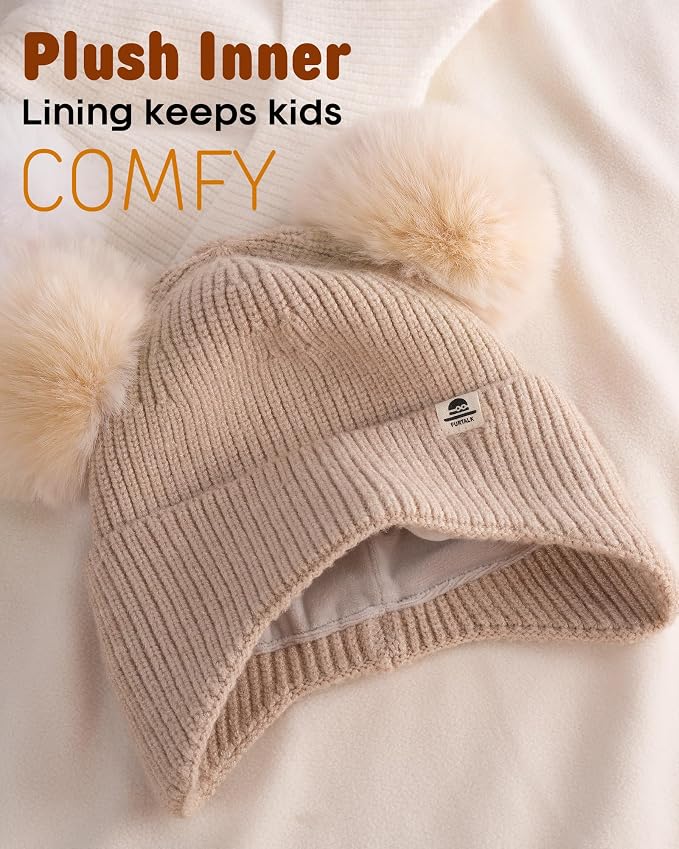 FURTALK Baby Winter Hat Pom Pom Beanie - Image 2