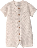 little planet by carter's Unisex Baby Waffle Knit Button-Front Jumpsuit made by LittlePlanet