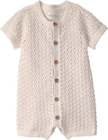 little planet by carter's Unisex Baby Waffle Knit Button-Front Jumpsuit made by LittlePlanet