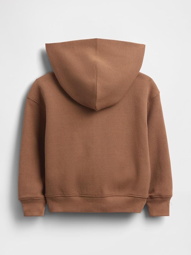 GAP Baby Boys' Icon Waffle Full Zip Hoodie - Image 2