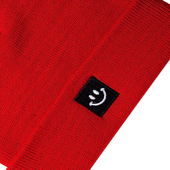 Baby Beanie Knit Ski Hat with Cute Face - Image 4
