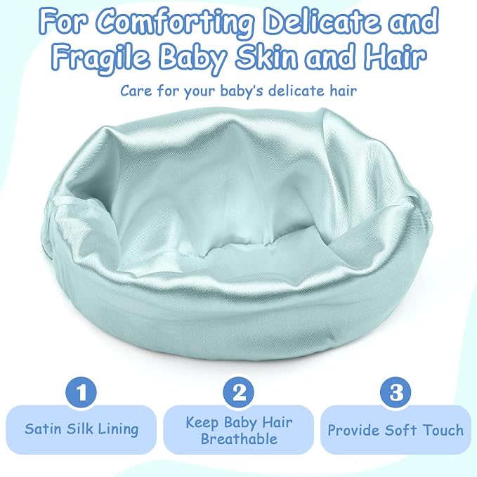 6 Pack Satin Lined Baby Beanie Newborn - Image 4