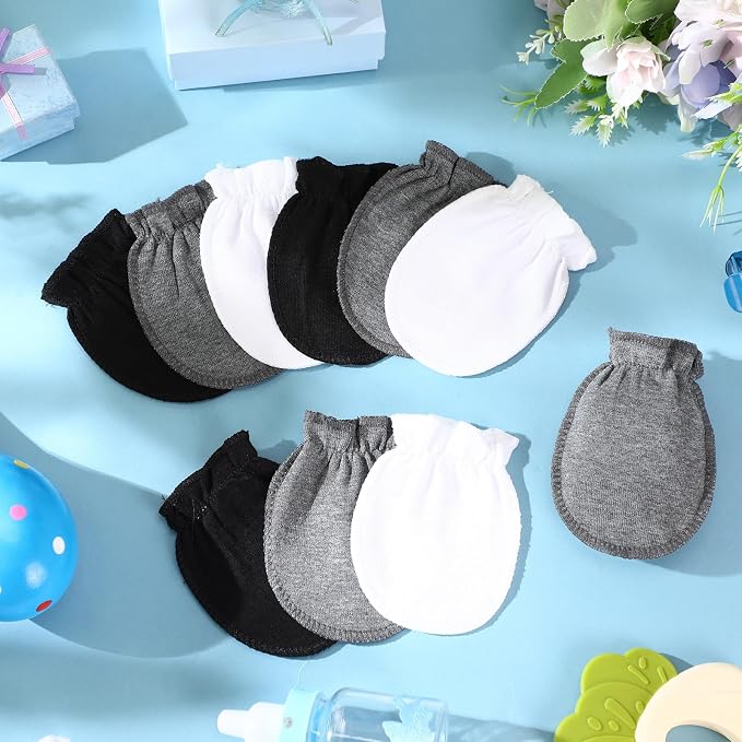 Syhood 9 Pairs Newborn Infant Mittens 0-6 Months - Image 4