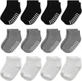 Baby Non-Slip Ankle Socks 12 Pack Soft Cotton by JAKIDAR