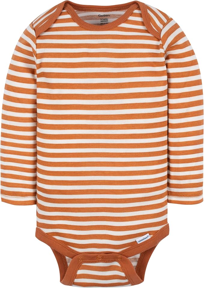 Gerber Baby Boys 6-Pack Long Sleeve Onesies Bodysuit - Image 2