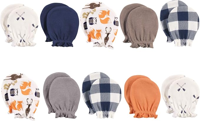 Hudson Baby Baby Hudson Baby Unisex Baby Cotton Scratch Mittens, One Size by HudsonBaby