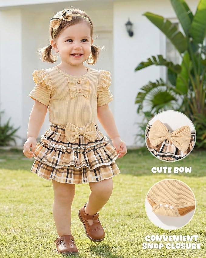 HONGTEYA Baby Girl Clothes Set Newborn Infant Summer Outfits - Image 3