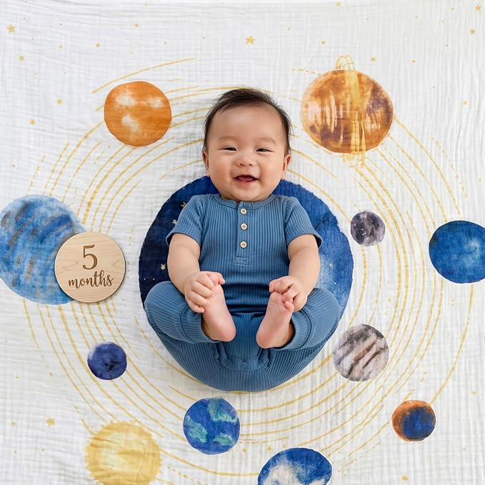 aden + anais 100% Organic Cotton Muslin Swaddles, Breathable Baby Blanket - Image 3