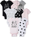 Gerber Baby Girls' 8-pack Short Sleeve Onesies Bodysuits by Gerber