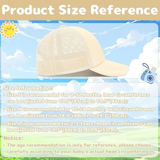 Olreco Baby Baseball Cap Toddler Baseball Hat - Image 6