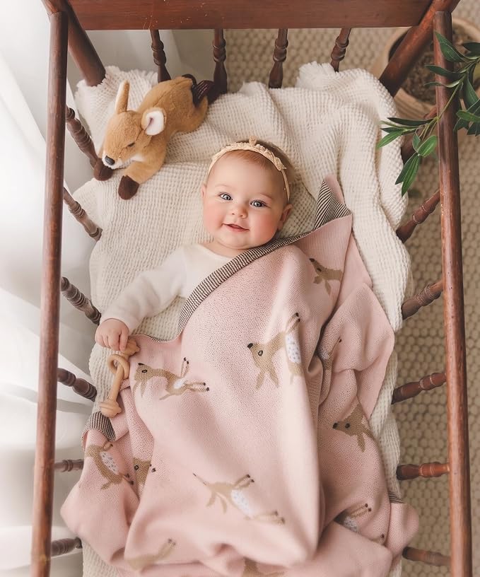 Knit Baby Swaddle Blanket - Image 6