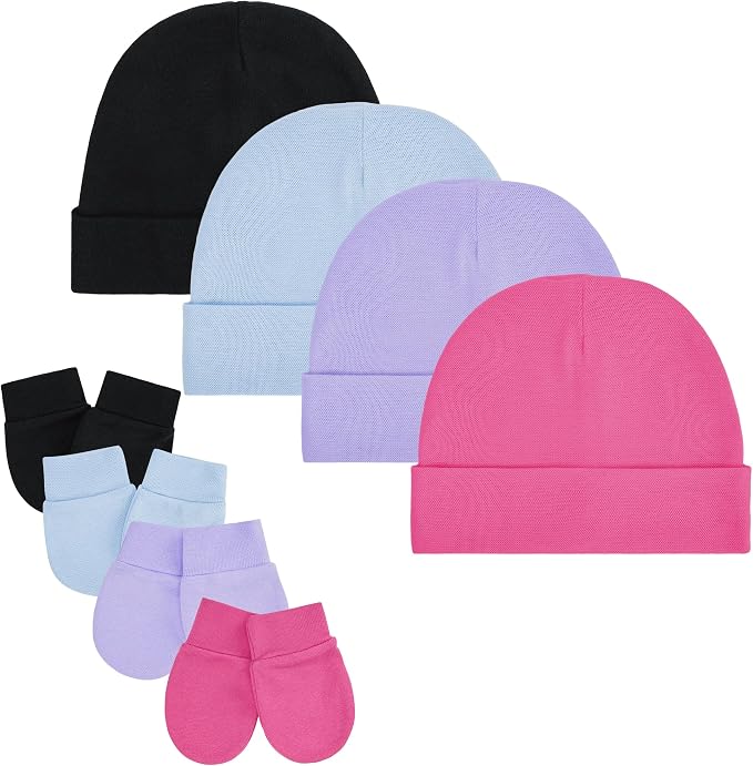 Zando Anti-Scratch Baby Hats Mittens Warm Newborn Infant Boys Girls 0-6M | by ZANDO