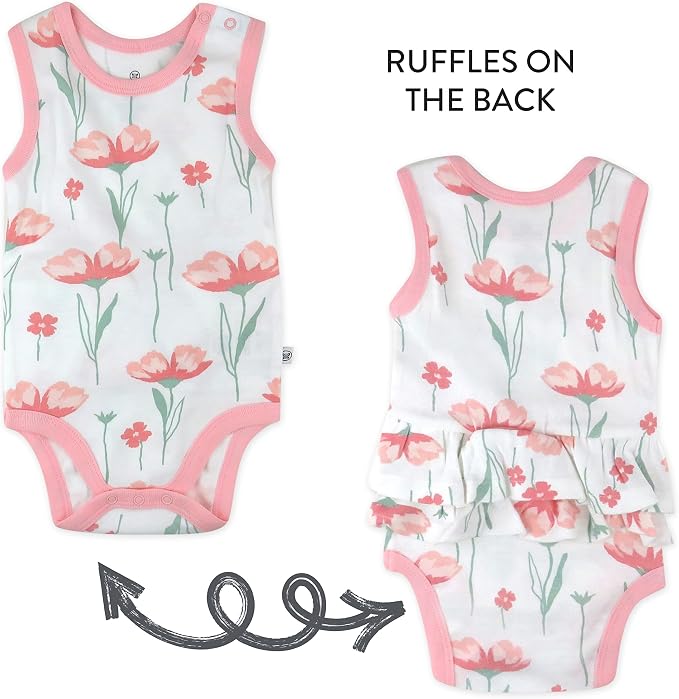 HonestBaby baby-boys Sleeveless Bodysuits One-piece 100% Organic Cotton - Image 3