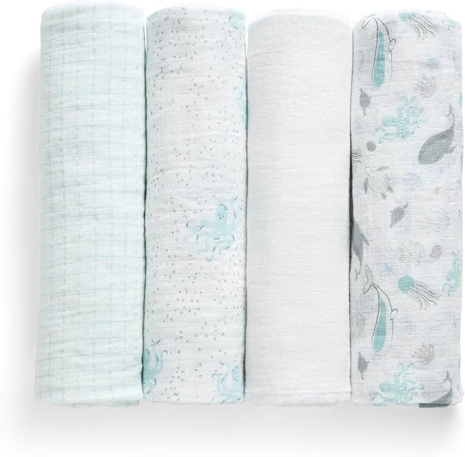 Delta Children 100% Cotton Muslin Baby Receiving Blankets - Image 9