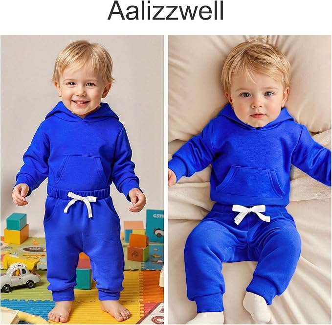 Aalizzwell Infant Baby Winter Hoodie Outfit - Image 2