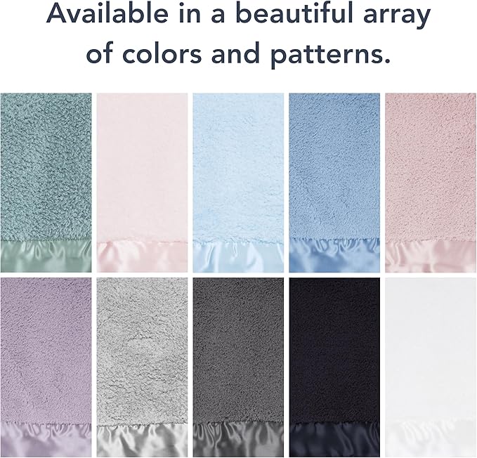 Little Giraffe Chenille Baby Blanket – 29x35” Soft Chenille with Satin Trim, White | Ultra-Soft, Gentle & Safe, Lightweight & Breathable for Newborns & Toddlers