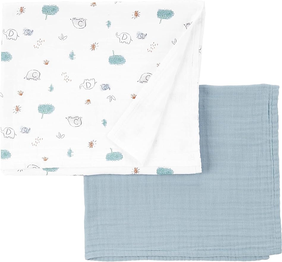 Simple Joys by Carter's Unisex-Baby 2-Pack Cotton Gauze Blanket by SimpleJoysbyCarters