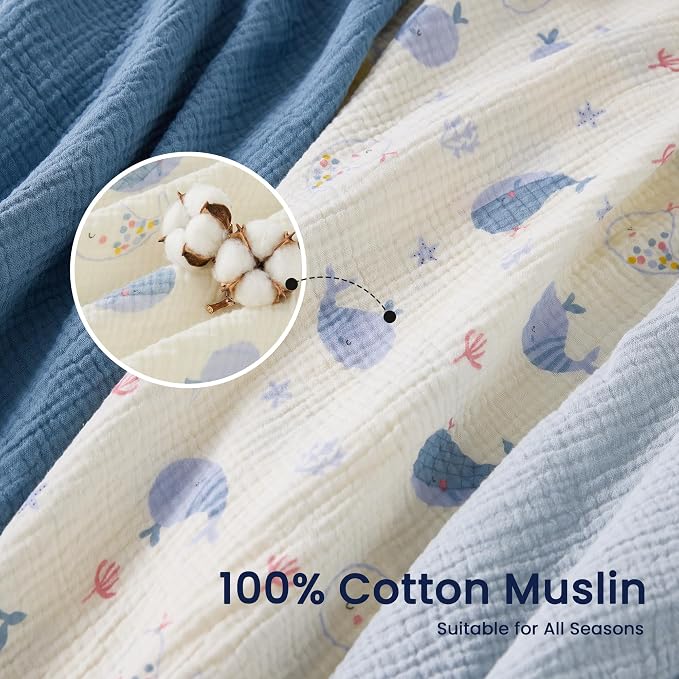 EXQ Home Muslin Swaddle Blankets - Image 4