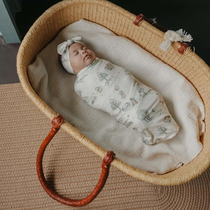 Copper Pearl Swaddle Blankets for Newborns | Soft Stretchy Receiving Blankets - Image 3