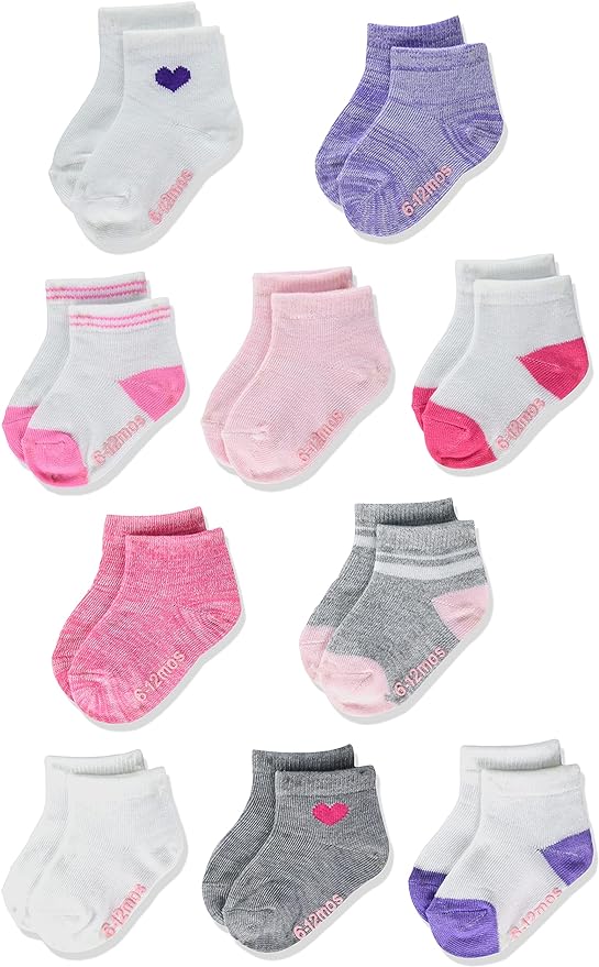 Hanes Baby And Toddler Socks, Non-slip Grip Ankle Socks, Boys' and Girls' by Hanes
