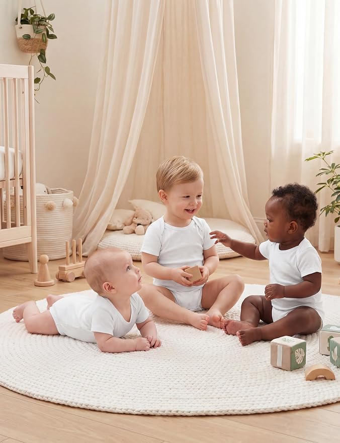 Yoofoss Baby Bodysuits 100% Organic Cotton Baby Short Sleeve Baby Boys Girls - Image 6