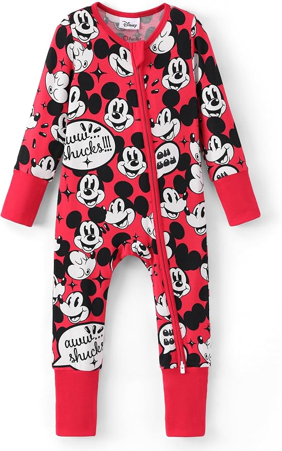 Disney Baby Viscose Made from Bamboo 2-Way Zipper Footie Outfit NB to Inf by Disney