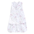 HALO 100% Cotton Sleepsack Swaddle, 3-Way Adjustable Wearable Blanket, TOG 1.5, Flamingos, Small, 3-6 Months