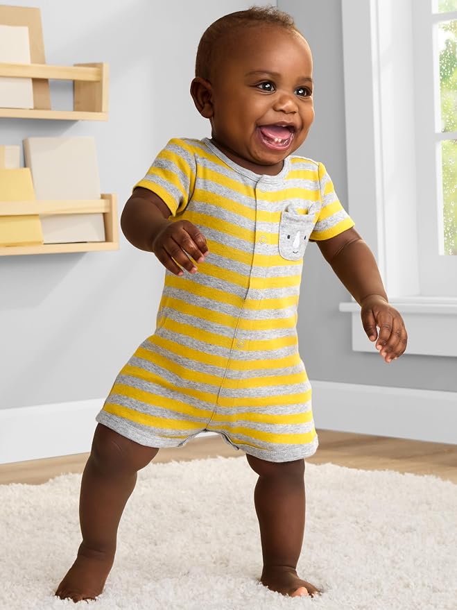 Simple Joys by Carter's Baby 3-Pack Snap-up Rompers - Image 5