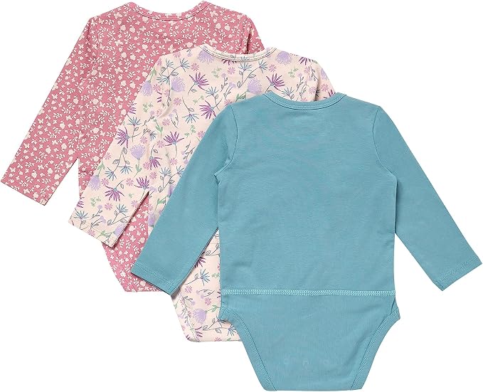 Hanes Baby Pure Comfort Long Sleeve Bodysuits, Infant Bodysuits, Boys & Girls - Image 2