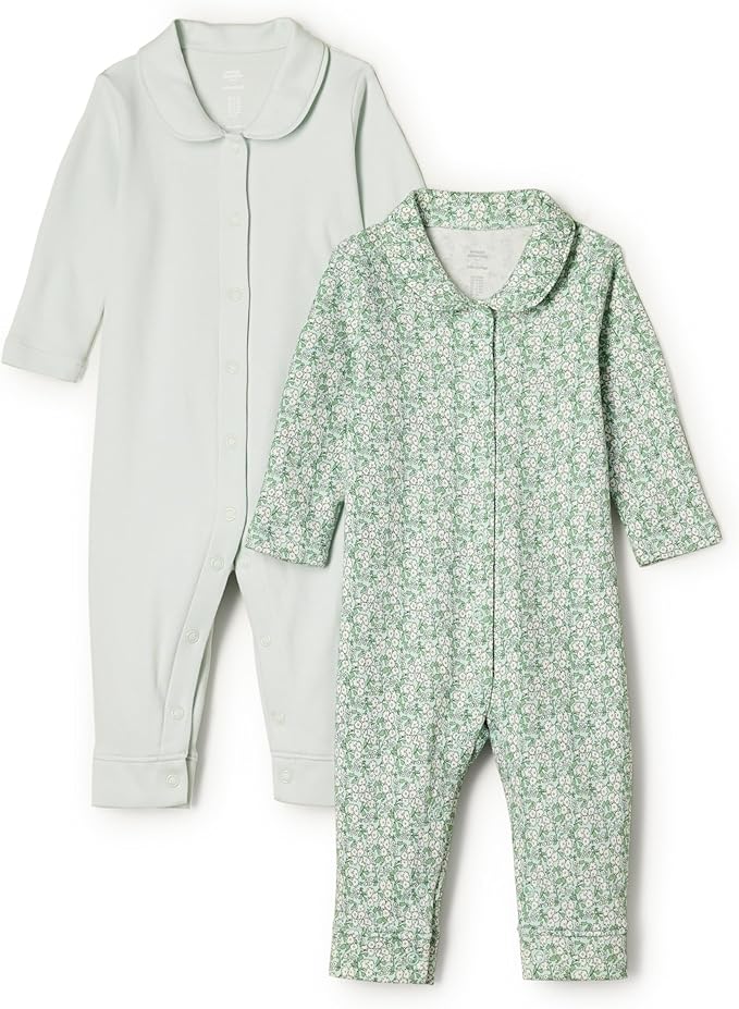Amazon Essentials x Sofia Grainge Unisex Babies' Cotton Footless Sleepsuit by AmazonEssentials