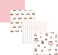 Hudson Baby Unisex Baby Cotton Flannel Receiving Blankets, Sweet Bakery by HudsonBaby