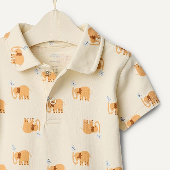 Amazon Essentials x Sofia Grainge Baby Boys' Short Sleeve Cotton Romper - Image 5