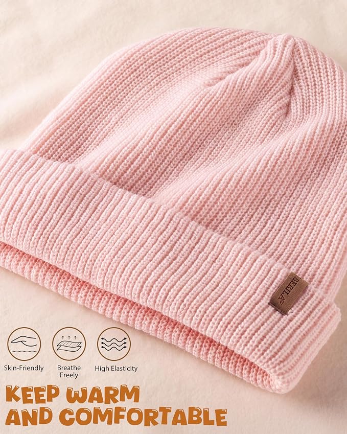 Baby Beanie Toddler Infant Winter Hats Knit Warm Caps - Image 2