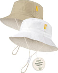 Baby Sun Hat for Toddler Kids Bamboo Rayon Bucket Hat Summer Beach Sun by HONGTEYA