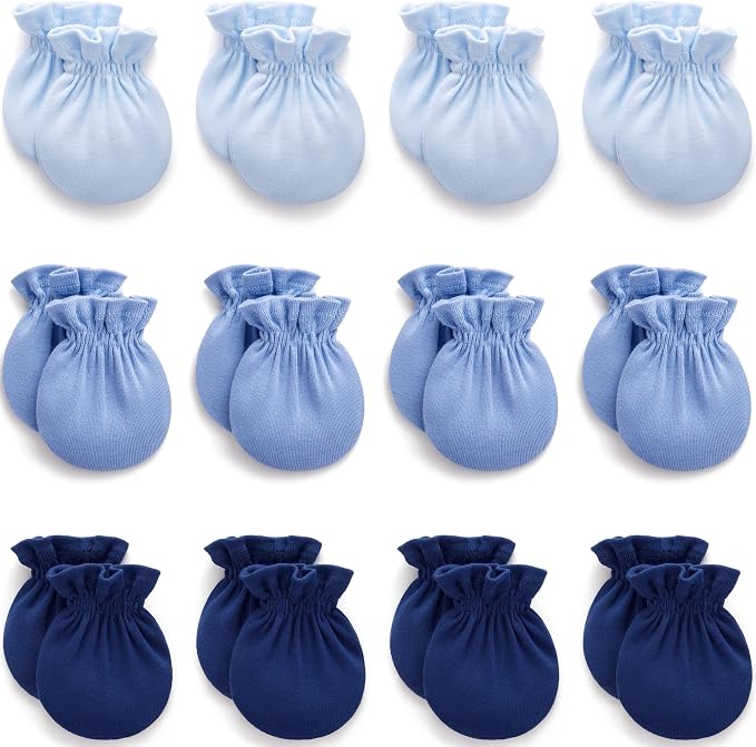 Pro Goleem Newborn Baby Mittens 100% Cotton No Scratch Soft Breathable Gloves by ProGoleem
