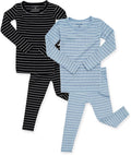 AVAUMA Stripe Pattern Baby Boys Girls Pajama Set Kids Toddler Snug fit Ribbed by AVAUMA
