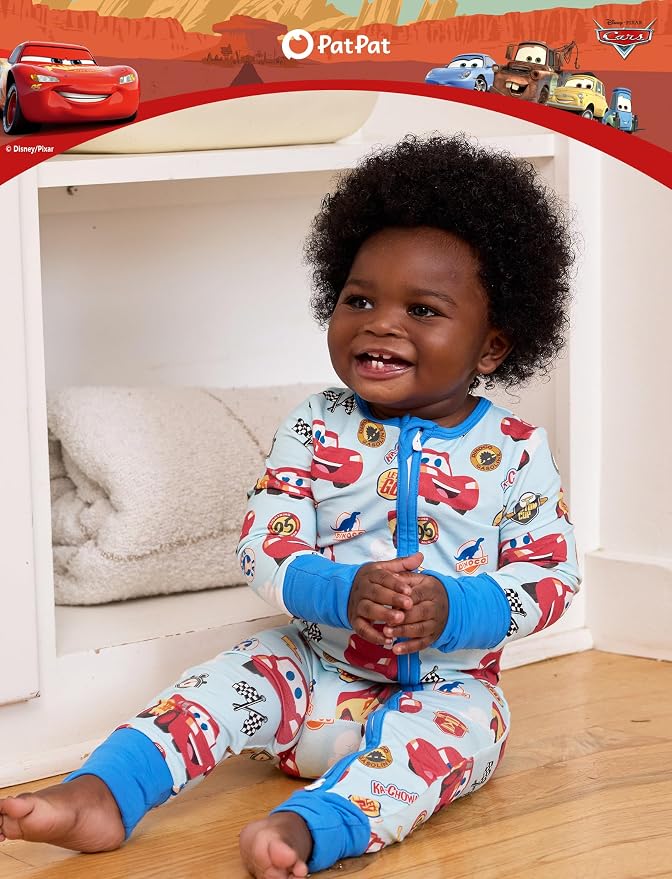 Disney Baby Viscose Made from Bamboo 2-Way Zipper Footie Outfit NB to Inf - Image 3