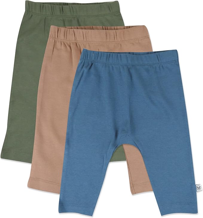 HonestBaby Unisex-Baby Multipack Harem Pants Roomy Fit Pull on Bottoms 100% by HonestBaby