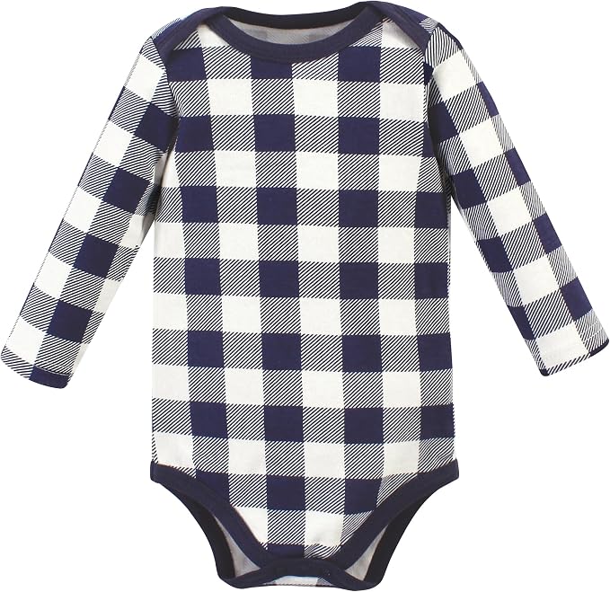 Hudson Baby baby-boys Cotton Long-sleeve Bodysuits 3-pack - Image 4