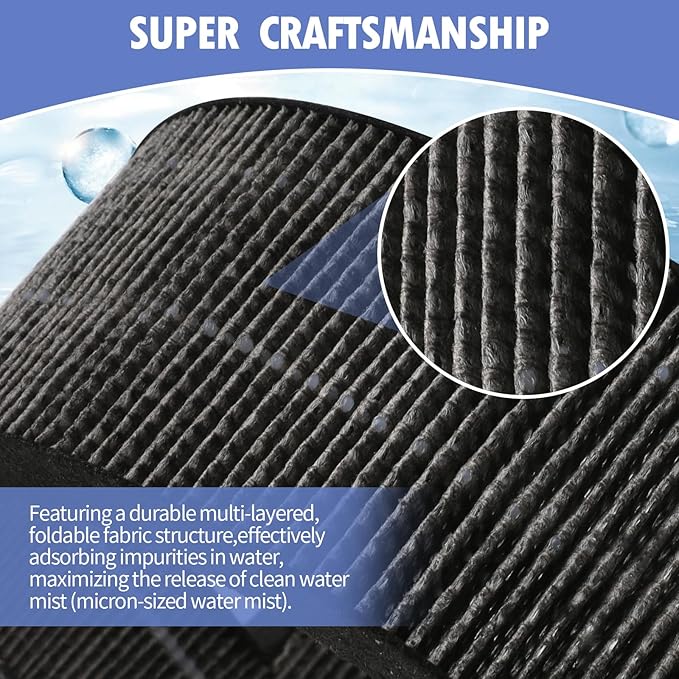 Humidifier Replacement Filter Compatible with LEVOIT Sprout Evaporative Humidifier for Bedroom Baby(Model:LEH-B381S), Sprout Baby Humidifier Wick Filters, 4 Pack