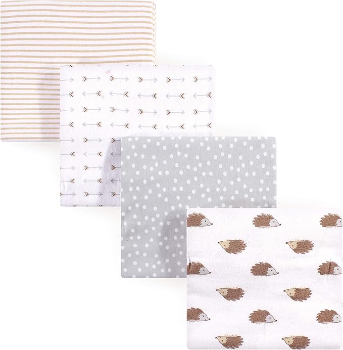 Hudson Baby Unisex Baby Cotton Flannel Receiving Blankets, One Size by HudsonBaby