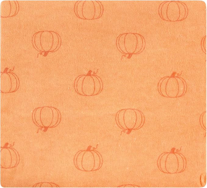 Hudson Baby Unisex Baby Cotton Flannel Receiving Blankets Bundle, Pumpkin Spice - Image 5