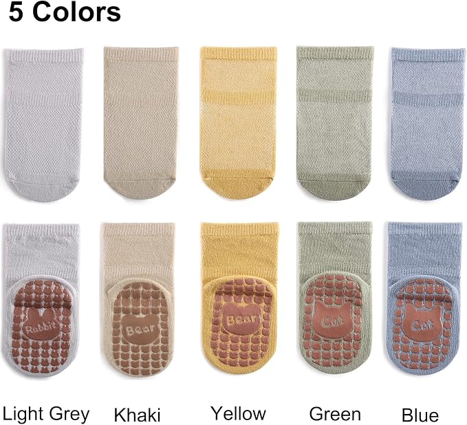 Exegawe Toddler Non Slip Socks, Cute Baby Socks - Image 3