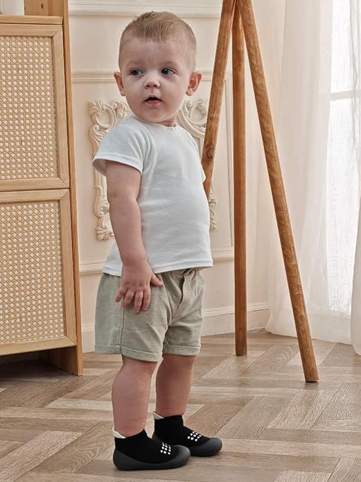 Hstyle Baby Sock Shoes Toddler Boys Walking Shoes Infant Slippers Sneakers | - Image 2