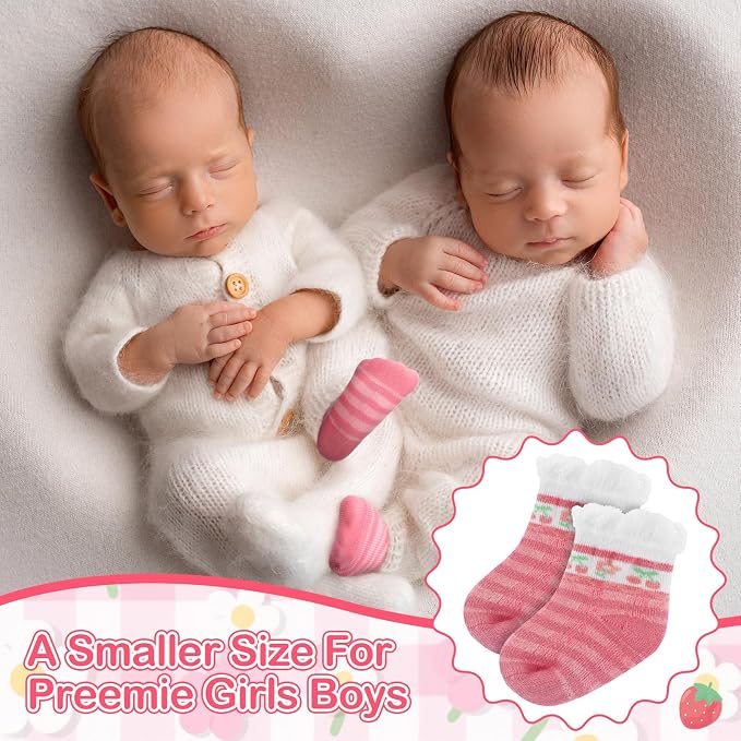 Toulite 12 Pairs Preemie Ankle Socks - Image 5
