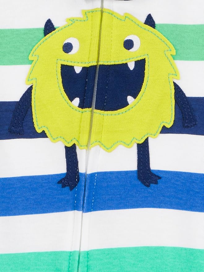 Simple Joys by Carter's Babys' 3 pack Snug Fit Footless Cotton Pajamas - Image 3